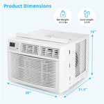 10000 BTU Quiet Window Air Conditioner Energy Efficient Electronic AC Unit Cools 450 Sq.Ft with Cool, Dry, Fan, Auto, ECO Mode & Remote Control