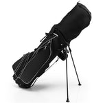 10 Pieces Men's Complete Golf Club Set Right Hand Golf Club Package Set with 460cc Alloy #1 Driver & Portable Stand Bag