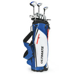 10 Pieces Men's Complete Golf Club Set Right Hand Golf Club Package Set with 460cc Alloy #1 Driver & Portable Stand Bag