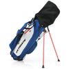 10 Pieces Men's Complete Golf Club Set Right Hand Golf Club Package Set with 460cc Alloy #1 Driver & Portable Stand Bag