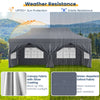 10 x 20 FT Pop Up Canopy Easy Setup Instant Canopy Tent Portable Outdoor Wedding Party Canopy Tent with 6 Sidewalls & Carry Bag