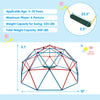 10FT Climbing Dome with Swing, Geometric Dome Climber Indoor Outdoor Jungle Gym Monkey Bar Climbing Toys for Kids Toddlers