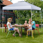 10' x 10' Pop Up Canopy Tent 2-Tier Outdoor Instant Folding Shelter Canopy with Center Lock & Wheeled Carry Bag