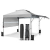 10 x 17.6 FT Pop-up Canopy Tent 2 Tier Outdoor Canopy Easy Setup Instant Tent with Adjustable Dual Awnings & Wheeled Bag