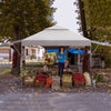 10 x 17.6 FT Pop-up Canopy Tent 2 Tier Outdoor Canopy Easy Setup Instant Tent with Adjustable Dual Awnings & Wheeled Bag