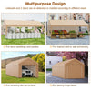 10' x 20' Heavy Duty Carport Car Canopy Portable Garage Car Shelter Outdoor Storage Tent with Removable Sidewalls & 2 Roll-up Zippered Doors