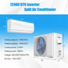 12000BTU Ductless Mini Split Air Conditioner & Heater, 17 SEER2 208-230V Wall-Mounted Inverter AC Unit Energy Efficient w/ Heat Pump, Installation Kit