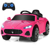 Kids Ride On Car Licensed Maserati 12V Battery Powered Electric Car with Remote Control & Lights, Pink Ride On Toys for Boys Girls Gift