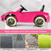 Kids Ride On Car Licensed Maserati 12V Battery Powered Electric Car with Remote Control & Lights, Pink Ride On Toys for Boys Girls Gift