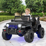 Kids Ride on Car Truck 2-Seater 12V Battery Powered Electric Car with Remote Control & LED Lights