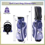 12 Pieces Women’s Complete Golf Club Set Right Hand Golf Club Package Set 460CC #1 Driver with Portable Golf Cart Bag & Rain Hood