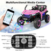 2-Seater Ride On UTV Car 12V Battery Powered Kids Electric Vehicle with Remote Control & Storage Bag