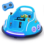 12V Electric Kids Ride on Bumper Car 360° Spin Dual Joysticks with Remote Control, Flashing LED Light & Music