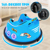 12V Electric Kids Ride on Bumper Car 360° Spin Dual Joysticks with Remote Control, Flashing LED Light & Music