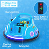 12V Electric Kids Ride on Bumper Car 360° Spin Dual Joysticks with Remote Control, Flashing LED Light & Music