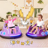 12V Electric Kids Ride on Bumper Car 360° Spin Dual Joysticks with Remote Control, Flashing LED Light & Music