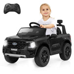 12V Kids Ride on Car Licensed Ford Ranger Electric Vehicle with Remote Control, Storage Basket, Lights & Music