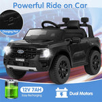 12V Kids Ride on Car Licensed Ford Ranger Electric Vehicle with Remote Control, Storage Basket, Lights & Music