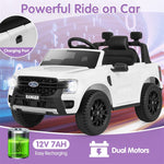 12V Kids Ride on Car Licensed Ford Ranger Electric Vehicle with Remote Control, Storage Basket, Lights & Music