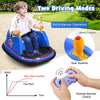 Toddler Bumper Car 12V Kids Electric Ride On Bumper Car 360° Spin Race Toy Vehicle with Remote Control, Flashing Lights & Dual Joysticks