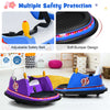 Toddler Bumper Car 12V Kids Electric Ride On Bumper Car 360° Spin Race Toy Vehicle with Remote Control, Flashing Lights & Dual Joysticks