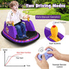 Toddler Bumper Car 12V Kids Electric Ride On Bumper Car 360° Spin Race Toy Vehicle with Remote Control, Flashing Lights & Dual Joysticks