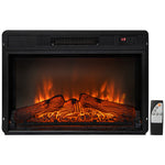 23" Electric Fireplace Insert 1400W Recessed Freestanding Fireplace Heater with Remote Control & Adjustable Flame