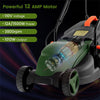 14" Electric Corded Lawn Mower 12-AMP 2-in-1 Walk-Behind Lawnmower with Grass Collection Box & 3 Adjustable Cutting Position