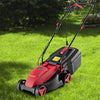 14" Electric Corded Lawn Mower 12-AMP 2-in-1 Walk-Behind Lawnmower with Grass Collection Box & 3 Adjustable Cutting Position