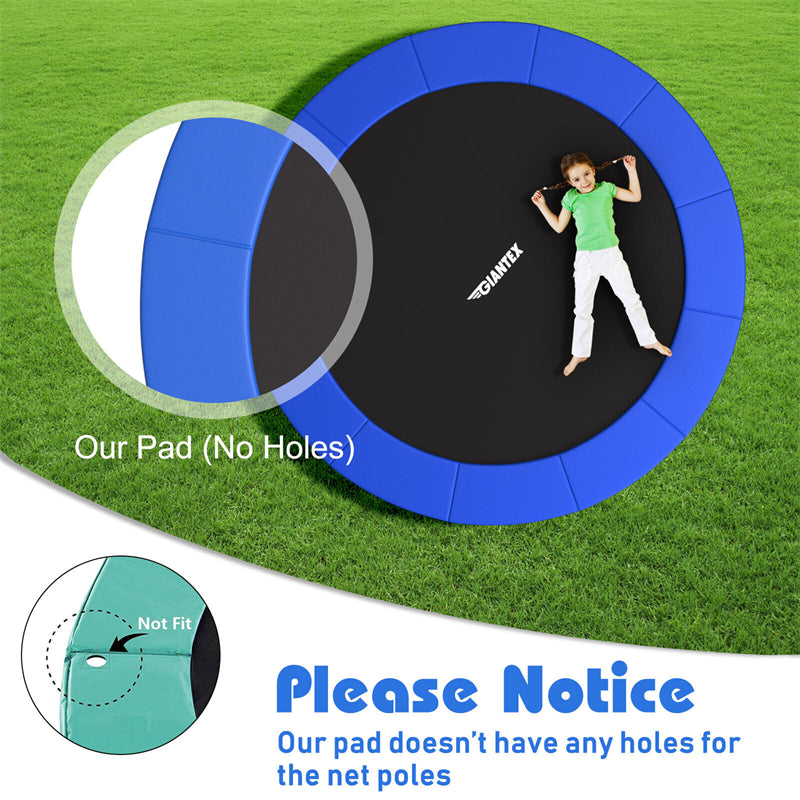 14FT Trampoline Replacement Safety Pad Water-Resistant Universal Round Trampoline Spring Cover