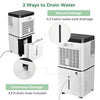 1500 Sq. Ft 24 Pints Portable Dehumidifier for Medium to Large Rooms Basements with 3-Color Indicator Lights & 4 Wheels