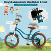 16" Kids Bike Toddler Bicycle with Training Wheels, Adjustable Seat & Removable Basket, Boys Girls Bike for 3-8 Years Old