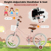 16" Kids Bike Toddler Bicycle with Training Wheels, Adjustable Seat & Removable Basket, Boys Girls Bike for 3-8 Years Old