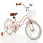 16" Kids Bike Toddler Bicycle with Training Wheels, Adjustable Seat & Removable Basket, Boys Girls Bike for 3-8 Years Old