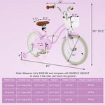 16" Kids Bike Toddler Bicycle with Training Wheels, Adjustable Seat & Removable Basket, Boys Girls Bike for 3-8 Years Old