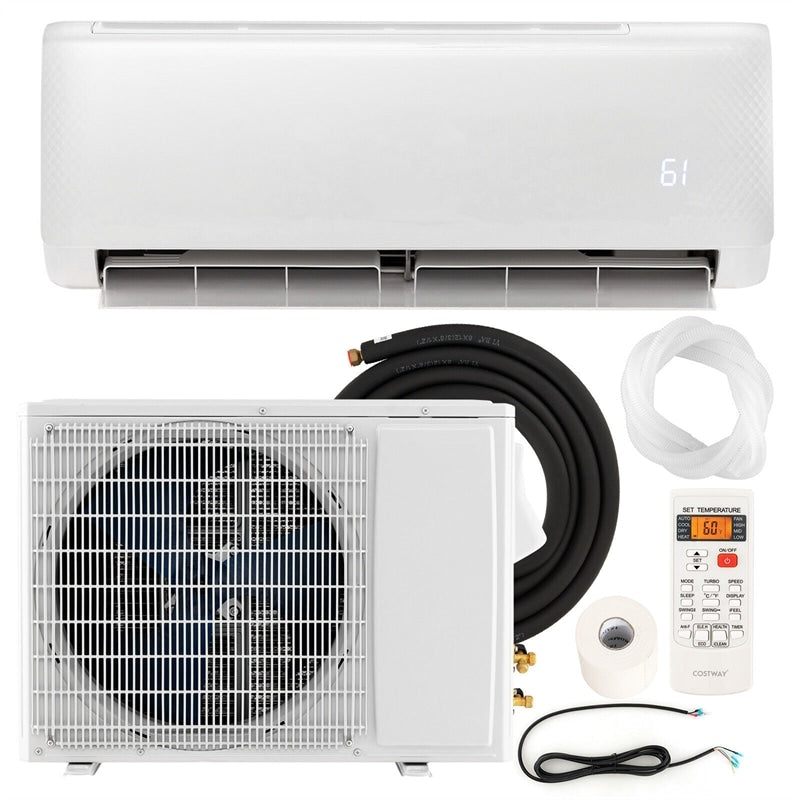 18000BTU Mini Split Air Conditioner & Heater 21 SEER2 208-230V Energy Star Certified Ductless AC Unit with Heat Pump, Remote Control