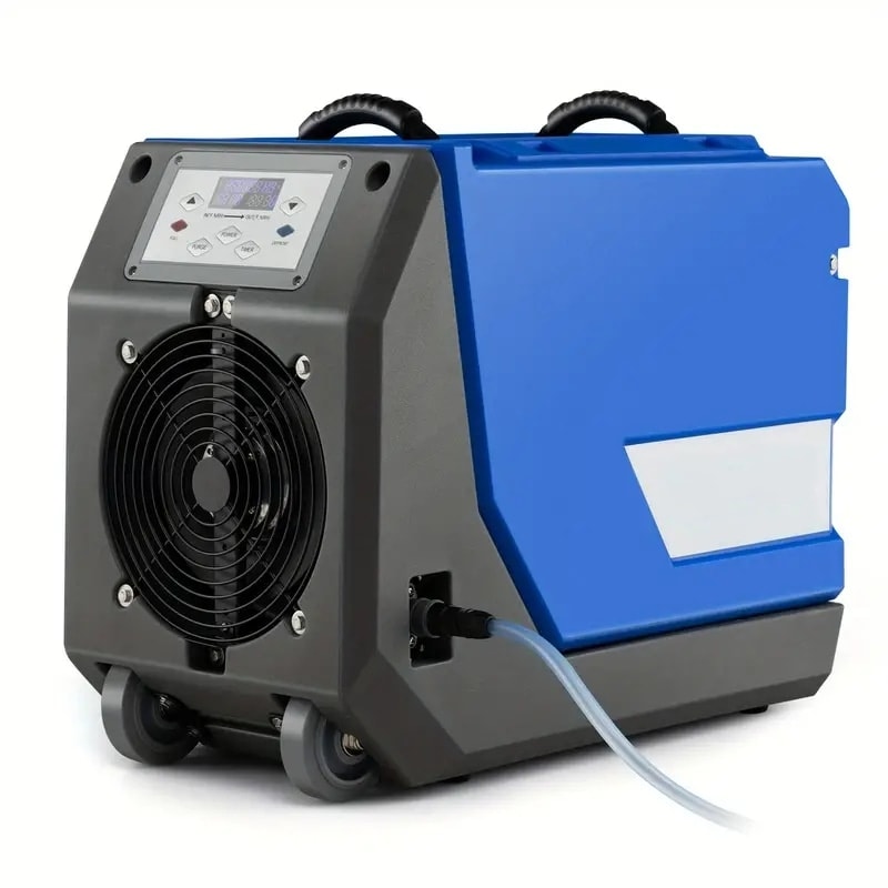 180 Pint Bucketless Commercial Dehumidifier Portable Industrial Dehumidifier with Pump, 24.6ft Drain Hose & Wheels, Rotational Molded Dehumidifier