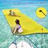 18' x 6' Floating Water Pad 3 Layer Tear-Resistant XPE Floating Foam Mat with Rolling Pillow for Lake Pool Beach Water Recreation