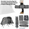 1-Person Tent Cot 4-in-1 Camping Cot Tent Combo Foldable Elevated Tent Set with Waterproof Cover Air Mattress & Carrying Bag