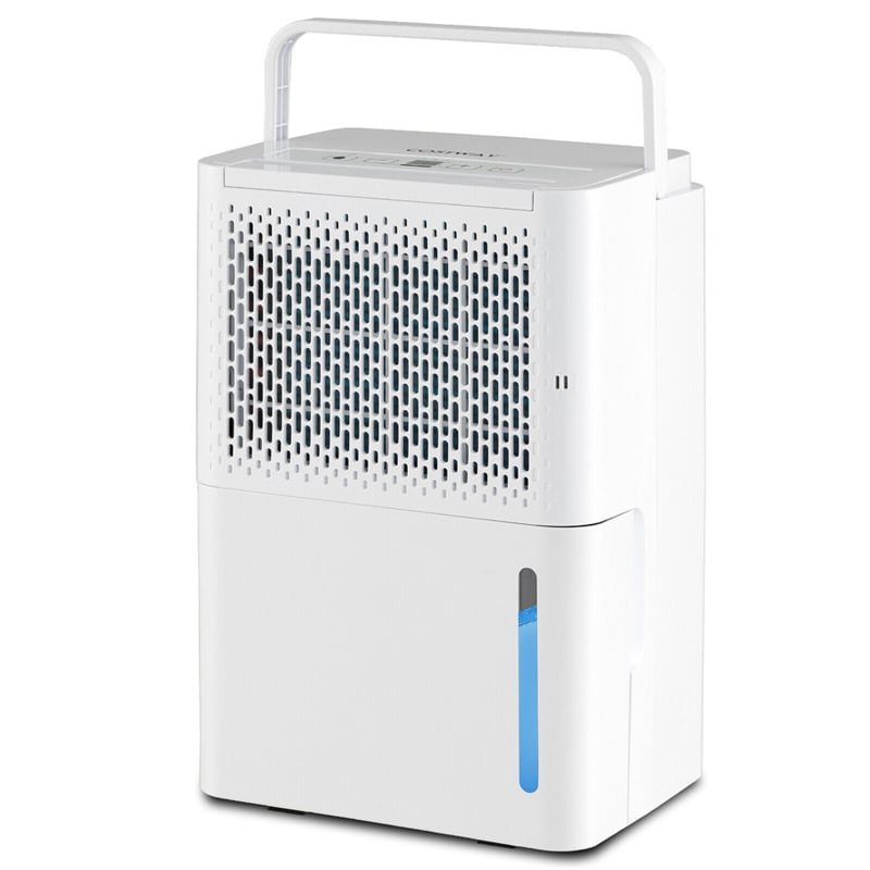 32 Pint Portable Dehumidifier for Home Basements, 2000 Sq. Ft Quite Dehumidifier with Drain Hose & 3 Modes 24H Timer