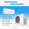 24000 BTU Ductless Mini Split Air Conditioner & Heater 18.5 SEER2 208-230V Energy Efficient Wall-Mount Inverter AC Unit with Heat Pump for 1500Sq.Ft