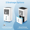 24 Pints Portable Dehumidifier 1500 Sq. Ft Dehumidifier for Home Basements with Auto/Manual Drainage & 4 Wheels