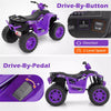 24V Kids Ride On ATV Electric ATV 4-Wheeler with Soft Start, LED Lights & Wireless Connection, Battery Powered Quad Car for 3-8 Boys & Girls