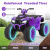 24V Kids Ride On ATV Electric ATV 4-Wheeler with Soft Start, LED Lights & Wireless Connection, Battery Powered Quad Car for 3-8 Boys & Girls