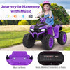 24V Kids Ride On ATV Electric ATV 4-Wheeler with Soft Start, LED Lights & Wireless Connection, Battery Powered Quad Car for 3-8 Boys & Girls