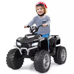 24V Kids Ride On ATV Electric ATV 4-Wheeler with Soft Start, LED Lights & Wireless Connection, Battery Powered Quad Car for 3-8 Boys & Girls