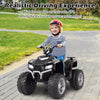 24V Kids Ride On ATV Electric ATV 4-Wheeler with Soft Start, LED Lights & Wireless Connection, Battery Powered Quad Car for 3-8 Boys & Girls