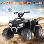 24V Kids Ride On ATV Electric ATV 4-Wheeler with Soft Start, LED Lights & Wireless Connection, Battery Powered Quad Car for 3-8 Boys & Girls