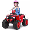 24V Kids Ride On ATV Electric ATV 4-Wheeler with Soft Start, LED Lights & Wireless Connection, Battery Powered Quad Car for 3-8 Boys & Girls