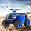 24V Kids Ride On ATV Electric ATV 4-Wheeler with Soft Start, LED Lights & Wireless Connection, Battery Powered Quad Car for 3-8 Boys & Girls